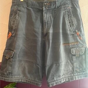 London Blues Men's Cargo Shorts - Grey Size 34